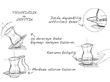  Porland Maria Beyaz 6 Kişilik Çay Takımı
