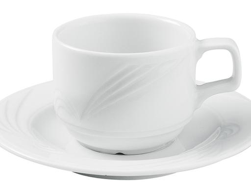 Porland Halley Beyaz Tabaklı Çay Fincanı 177cc