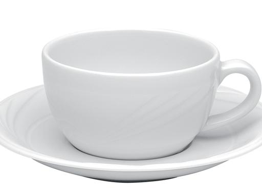 Porland Halley Beyaz Tabaklı Çay Fincanı 207cc