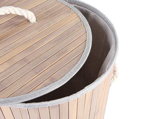 Porland Tony Bambu Gri Katlanabilir Sepet 57 cm